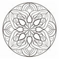 Coloring Pages For Adults: Simple Asian Mandalas