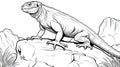 Realistic Iguana Coloring Pages: Hand-drawn Animation With Rtx On