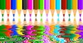 Coloring pencil reflections