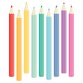 Set of coloring pencils