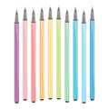 Set of coloring marker pens