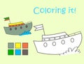 Coloring Picture Fun Boat