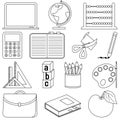 Coloring School Icons