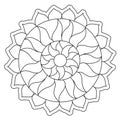 Coloring Simple Sun Mandala