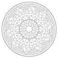 Coloring Space Round Ornament