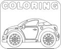 Coloring Sport Car Cartoon