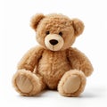 Colorized Stuffed Teddy Bear On White Background