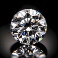 The round brilliant cut diamond. AI-generated.