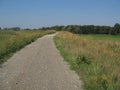 Colorno , Parma province, Italy , panorama from the embankment of the river Po Royalty Free Stock Photo