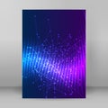 Colors abstract backgroubnd glow light effect A4 brochure16