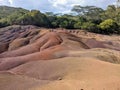 The 7 colors of Chamarel, rocks, Mauricius Island Royalty Free Stock Photo