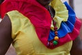 The colors of the clothes of the Palenqueras de Cartagena, Colombia Royalty Free Stock Photo