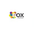 BOX Colors Company Logo Design Concept