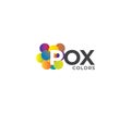 POX Colors Company Logo Design Concept