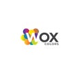 WOX Colors Company Logo Design Concept