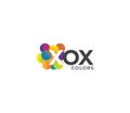 XOX Colors Company Logo Design Concept