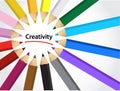 Colors of creativity illustration design