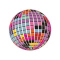 Colors 3D Render Spectrum Squares Mosaic World Globe Vector Symbol Background Illustration