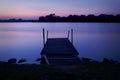 Colors of dawn at lake Royalty Free Stock Photo