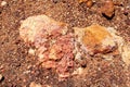 Colors and details of the Breakaways, South Australia