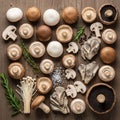 And colors of each mushroom type creating a visually appealing Royalty Free Stock Photo