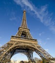 Colors of Eiffel Tower in Paris Royalty Free Stock Photo