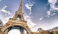 Colors of Eiffel Tower in Winter Royalty Free Stock Photo