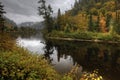 Colors of fall at Agawa Canyon, Canada Royalty Free Stock Photo