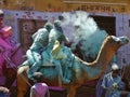COLORS FESTIVAL ON CAMELS IN PUSHKAR RAJASTAN INDIA