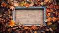 colors frame autumn background