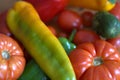 The colors of fresh vegetables Royalty Free Stock Photo