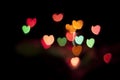 Colors hearts background Royalty Free Stock Photo