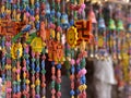 Colors of India. Colorful local hand made art and craft on display