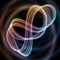 Of colors and intricate looping structure suggest a dynamic, flowing Royalty Free Stock Photo