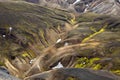 Colors of Landmannalaugar, Iceland Royalty Free Stock Photo