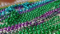 Colorful Beads for Mardi Gras days Royalty Free Stock Photo