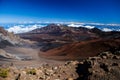 Volcanic crater at Haleakala National Park on the island of Maui, Hawaii. Royalty Free Stock Photo