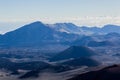 Volcanic crater at Haleakala National Park on the island of Maui, Hawaii. Royalty Free Stock Photo