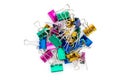 Colors metal paper clip Royalty Free Stock Photo
