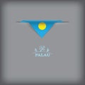 Colors of the national flag Palau