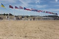 Colors of the nations at D-Day ceremony Royalty Free Stock Photo