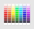 Colors Palette. Colored Palette Guide. Trend Color. Color harmony. Vector illustration