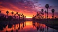 colors phoenix sunset Royalty Free Stock Photo