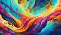 Colors that pop. Fractal. Using ones imagination to express oneself artistically on