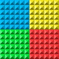 Colors pyramid seamless pattern Royalty Free Stock Photo