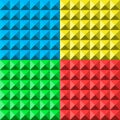 Colors pyramid seamless pattern