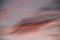 Colors Reflection on Clouds after Dusk