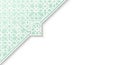 Geometric Islamic Pattern Overlay with Soft Green and White Colors and Subtle Shadows on a White Background Royalty Free Stock Photo