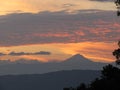 Tolima icepeak volcano fire skyes