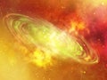 Colors space way fiction hydrogen nebula galaxy concept. Royalty Free Stock Photo